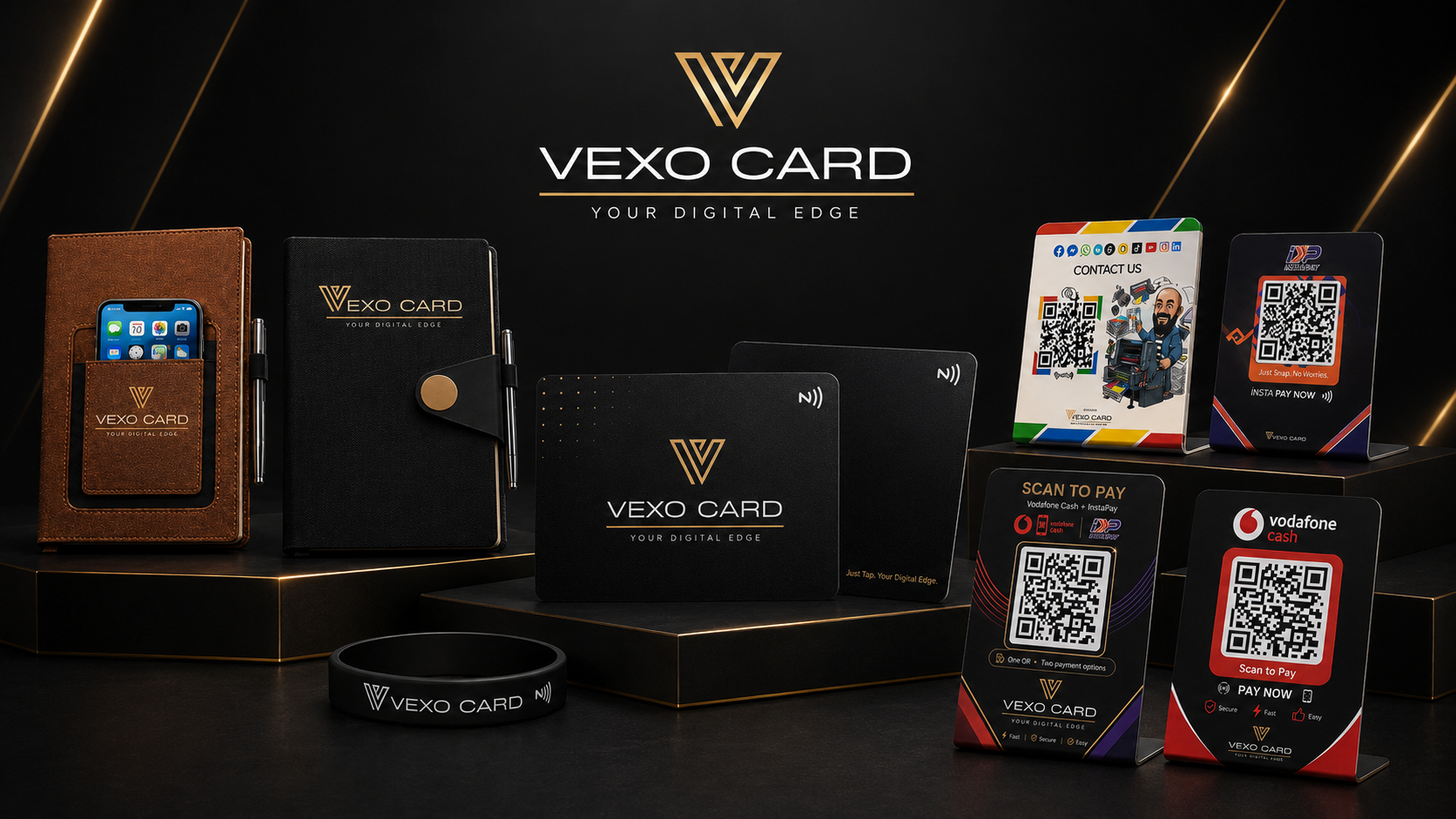 VEXO Card - Digital Business Cards, NFC & WhatsApp Commerce Platform
